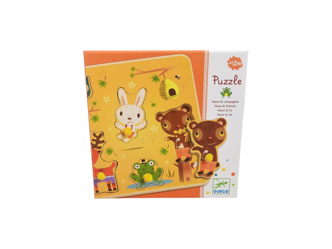 Puzzle en bois - Nono et compagnie - 5 pièces