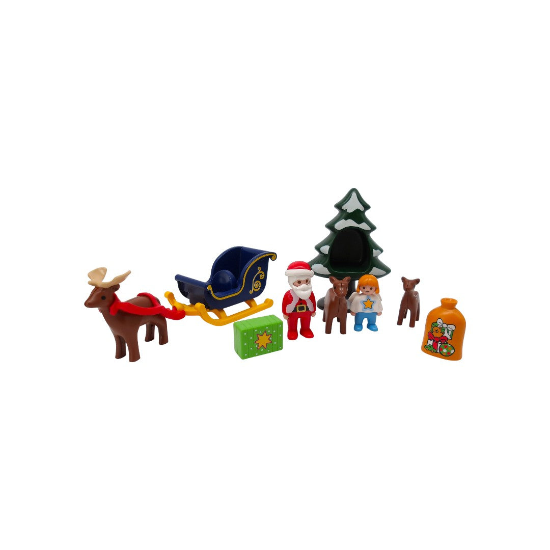 Playmobil 1.2.3. - Père Noël avec angelot et traîneau - Set 6787 