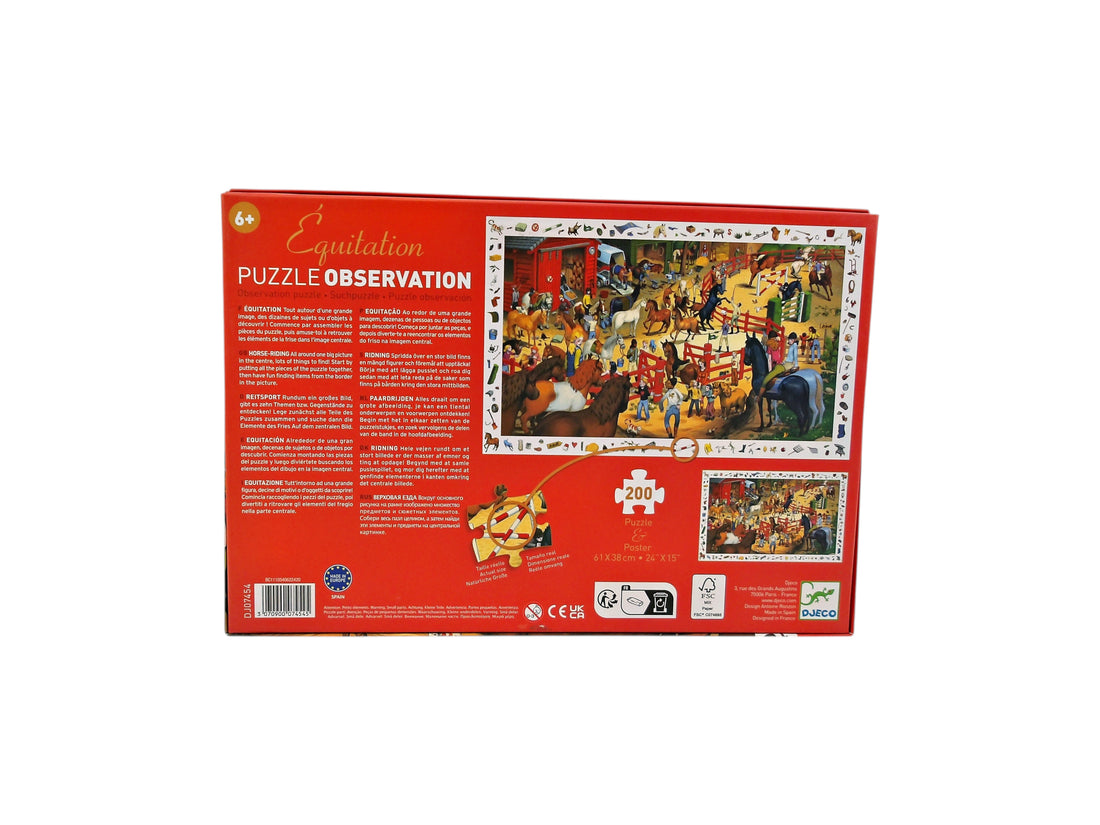 Puzzles observation - Equitation - 200 pièces