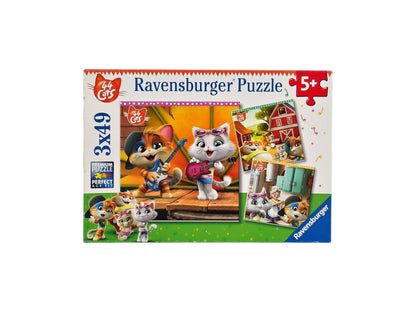 Puzzle - Bienvenue chez les 44 chats - 3x49 pièces- Édition 2019