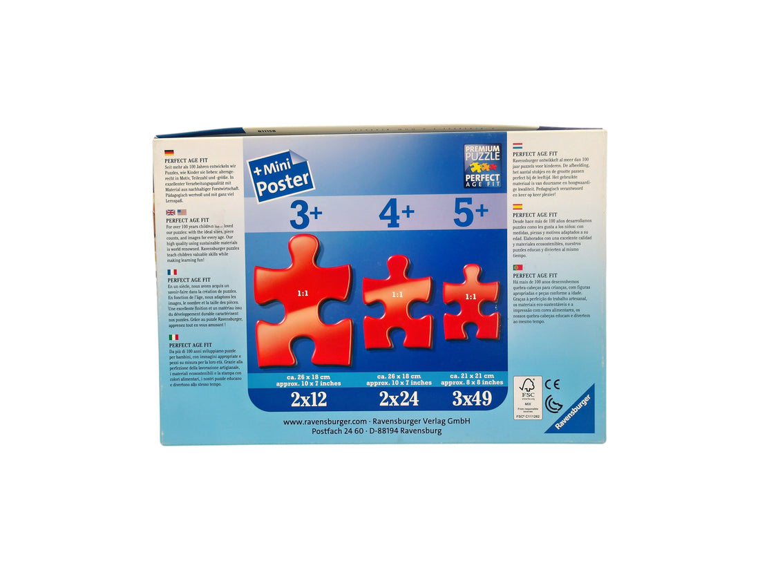 Puzzle - Charmantes chiennes Pat Patrouille - 3x49 pièces- Édition 2016