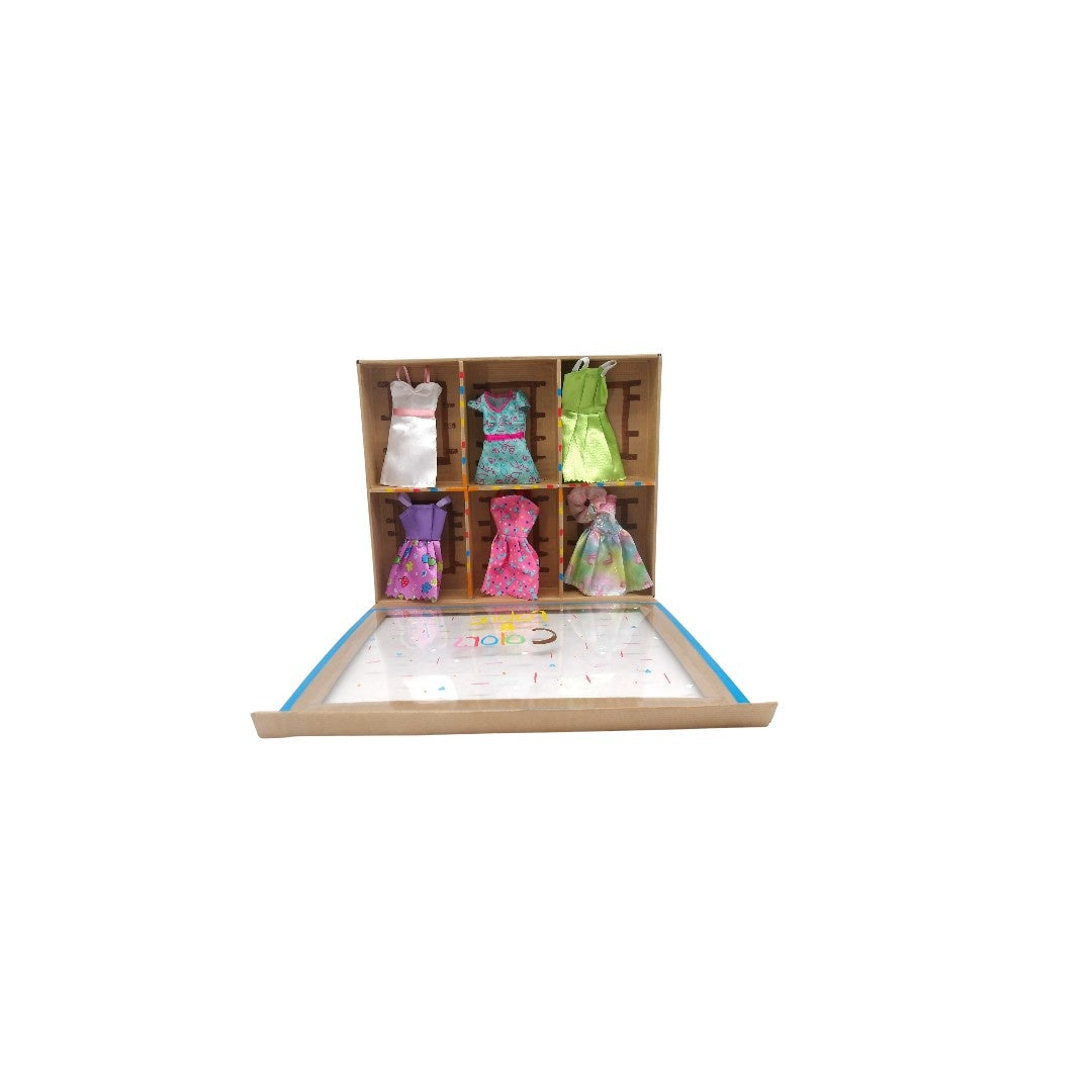 Coffret - Tenues poupées Barbie -x6