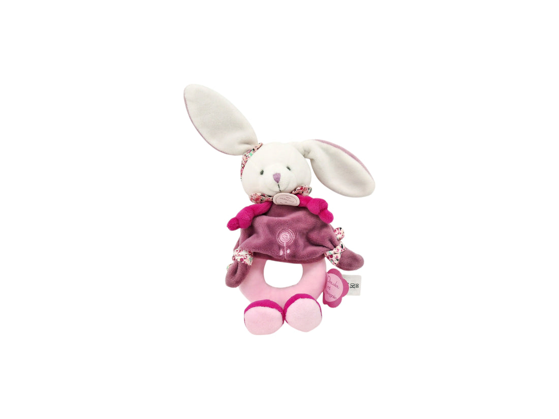Doudou - Hochet lapin Cerise