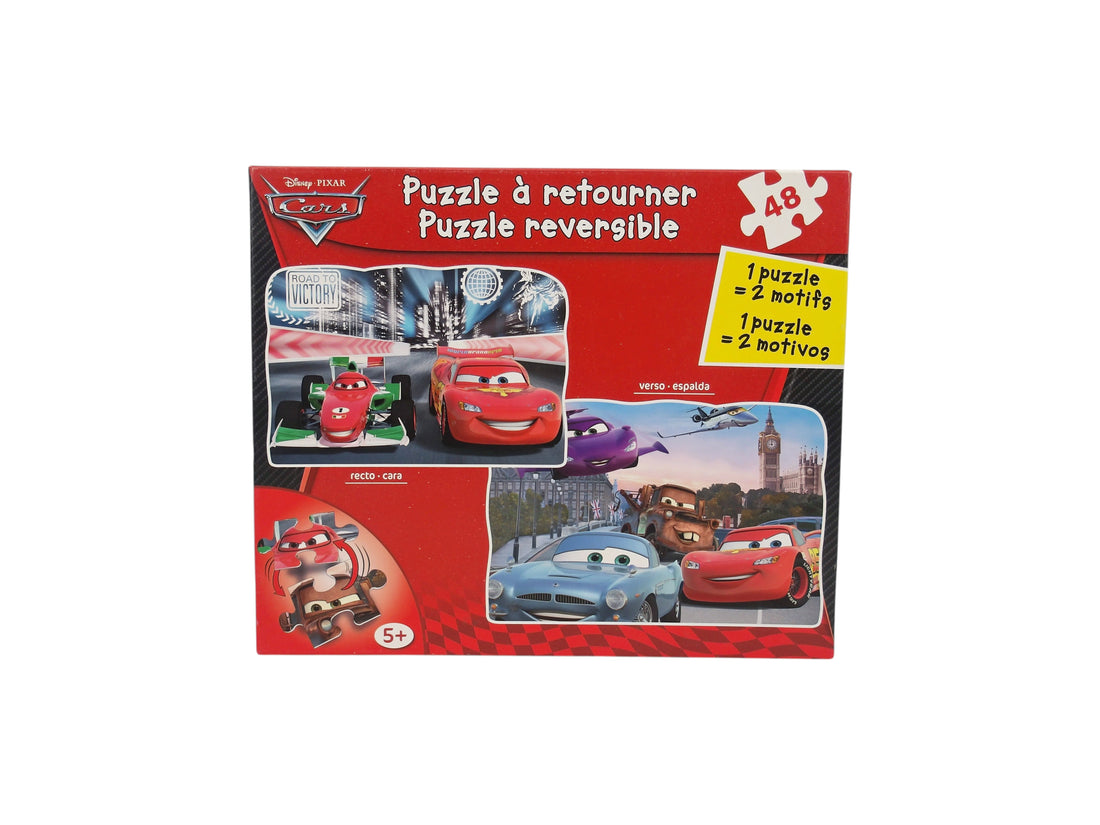 Puzzle - Cars double face - 48 pièces