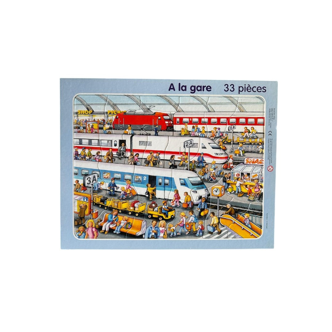 Puzzle cadre - A la gare - 33 pièces