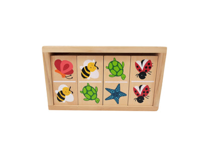 Domino double face en bois - Images