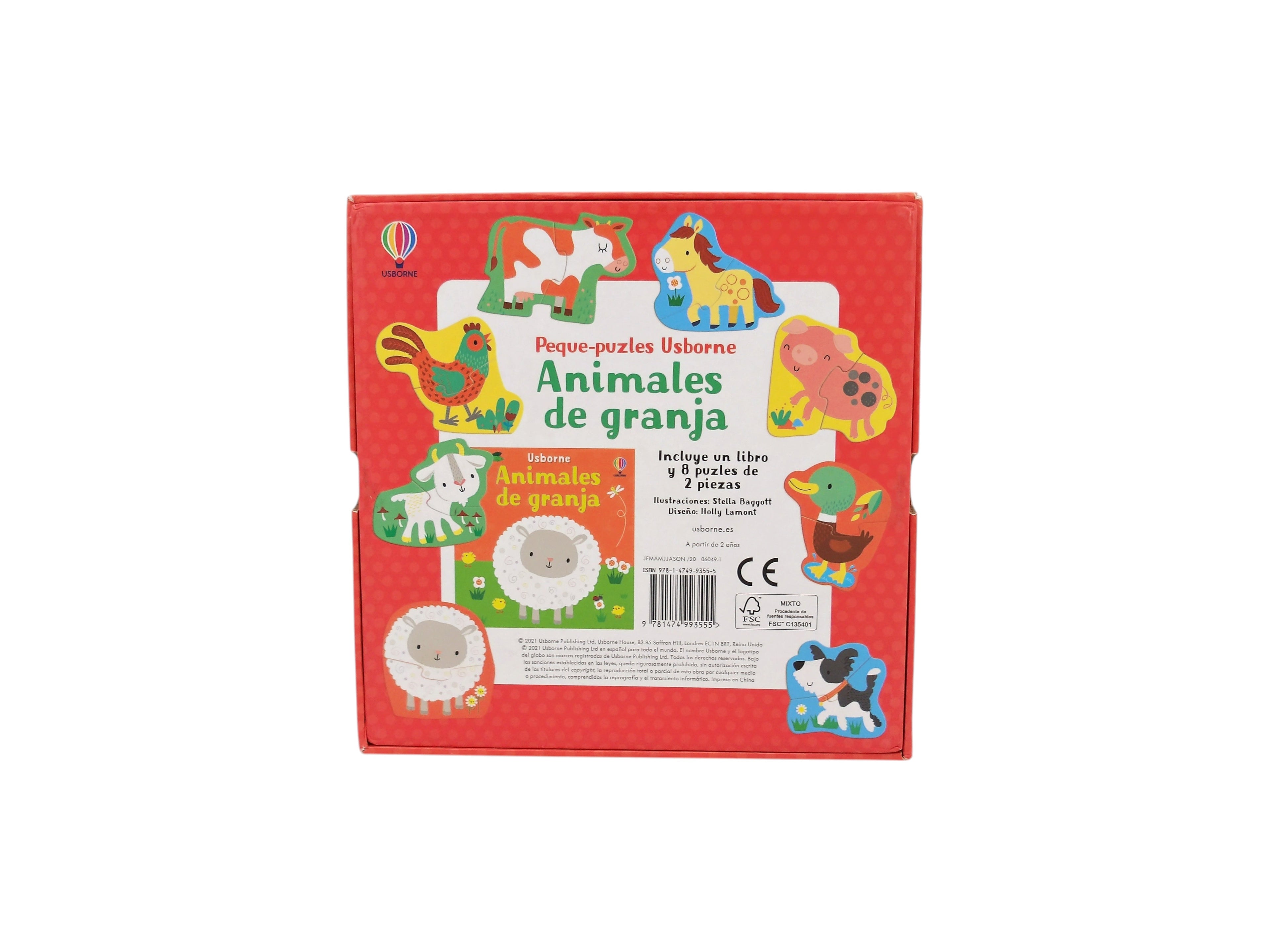 Mes premiers puzzles - Les animaux de la ferme - 8 x 2 pièces- Édition 2021