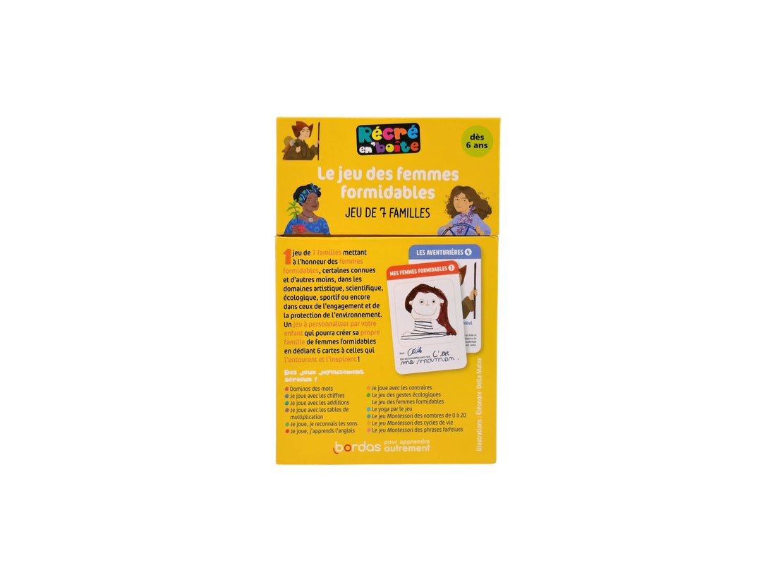 Le jeu des femmes formidables - Jeu de 7 familles- Édition 2021