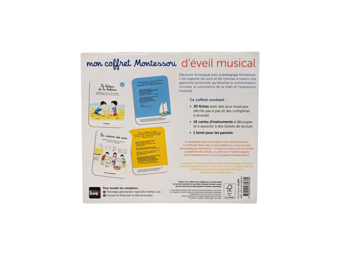 Mon coffret Montessori - Eveil musical- Édition 2020