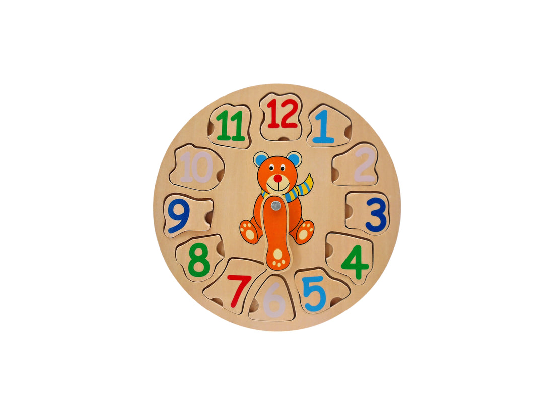 Puzzle - Horloge en bois