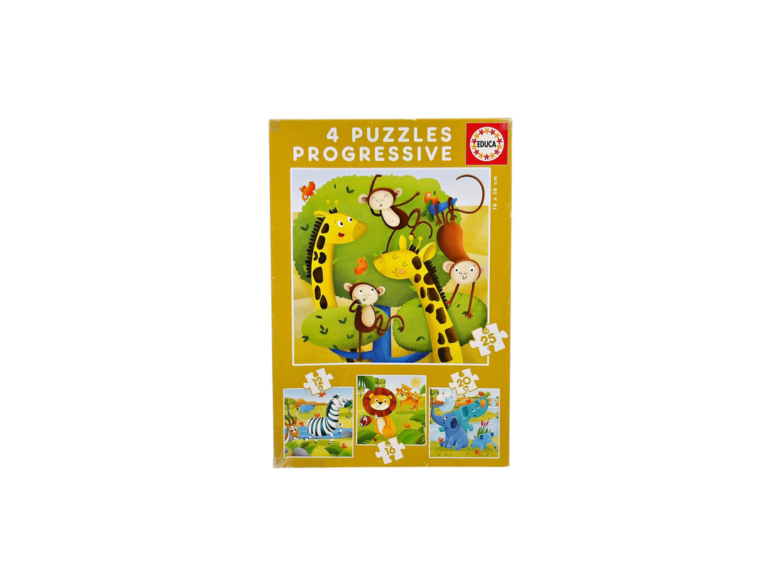Puzzles progressifs animaux sauvages