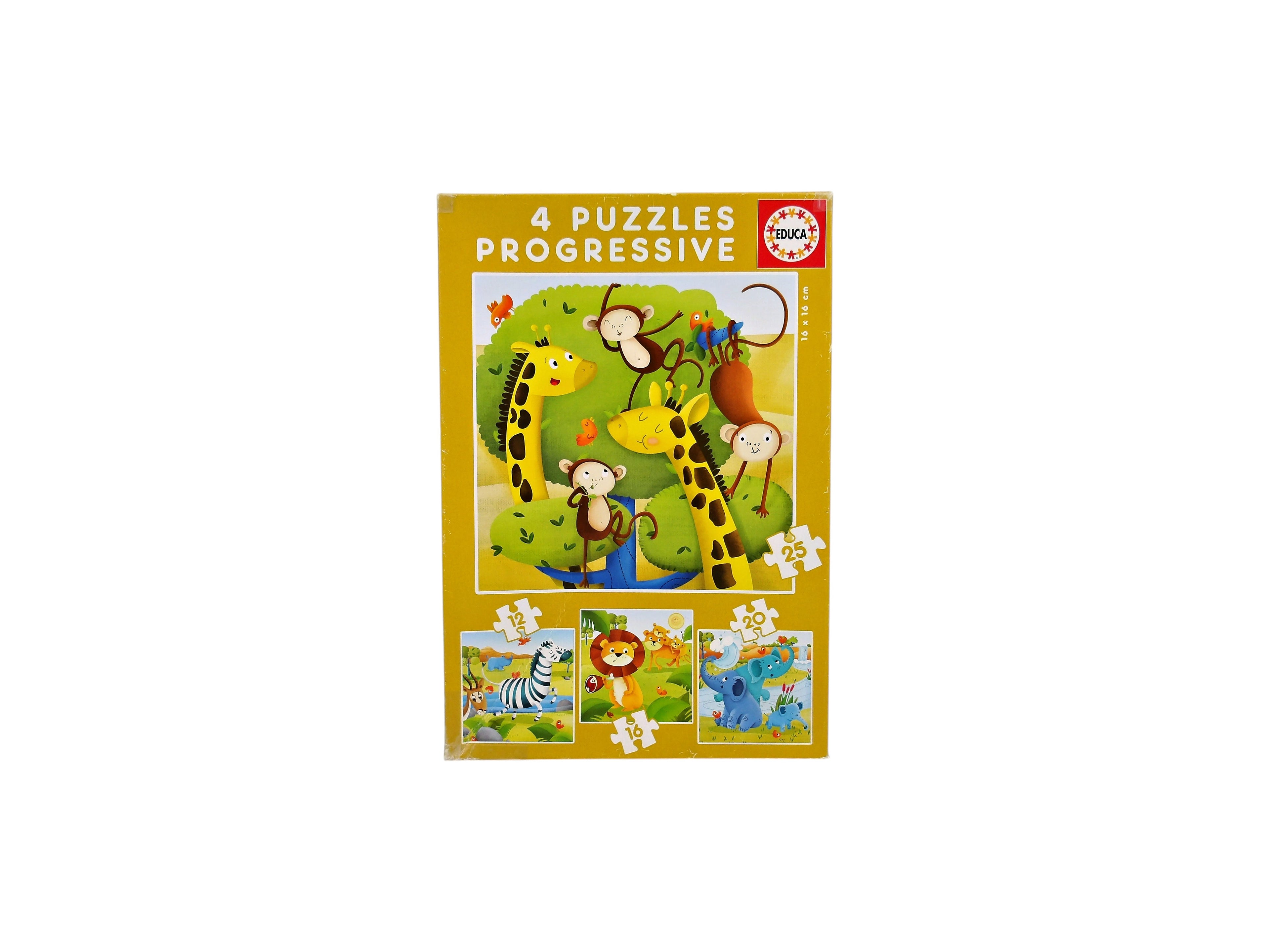 Puzzles progressifs animaux sauvages