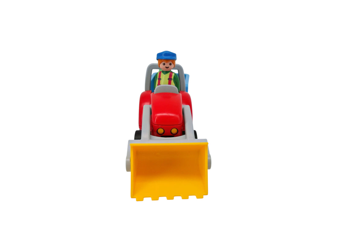 Playmobil 1.2.3 - Fermier avec son tracteur et remorque - 6964