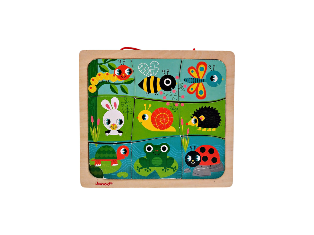 Magneto puzzle - Happy garden - 9 pièces