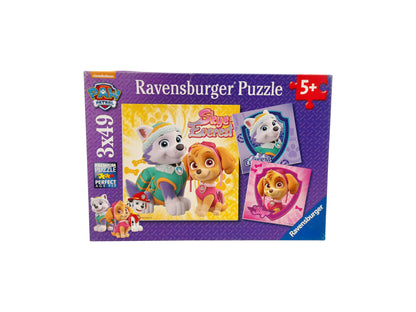 Puzzle - Pat Patrouille - Charmantes chiennes 3 x 49 pièces- Édition 2016