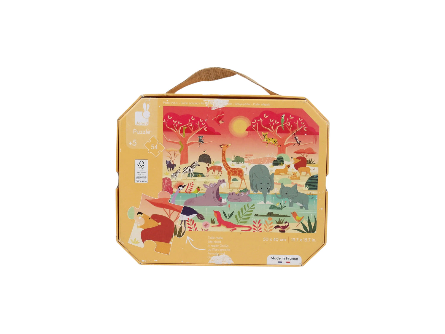 Puzzle valisette - La réserve animalière - 54 pièces- Édition 2019