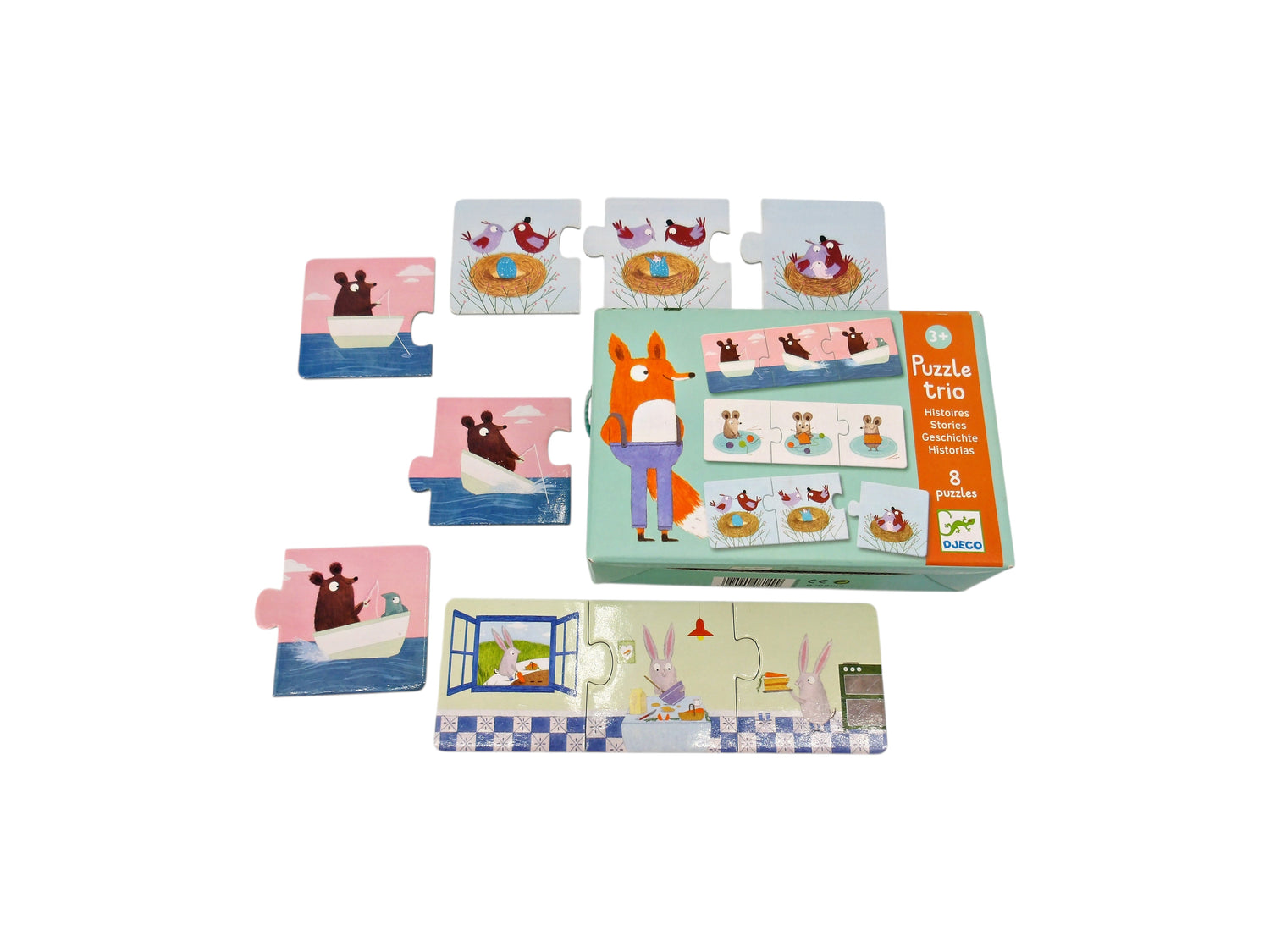 Puzzle Trio Histoires - 8x3 pièces