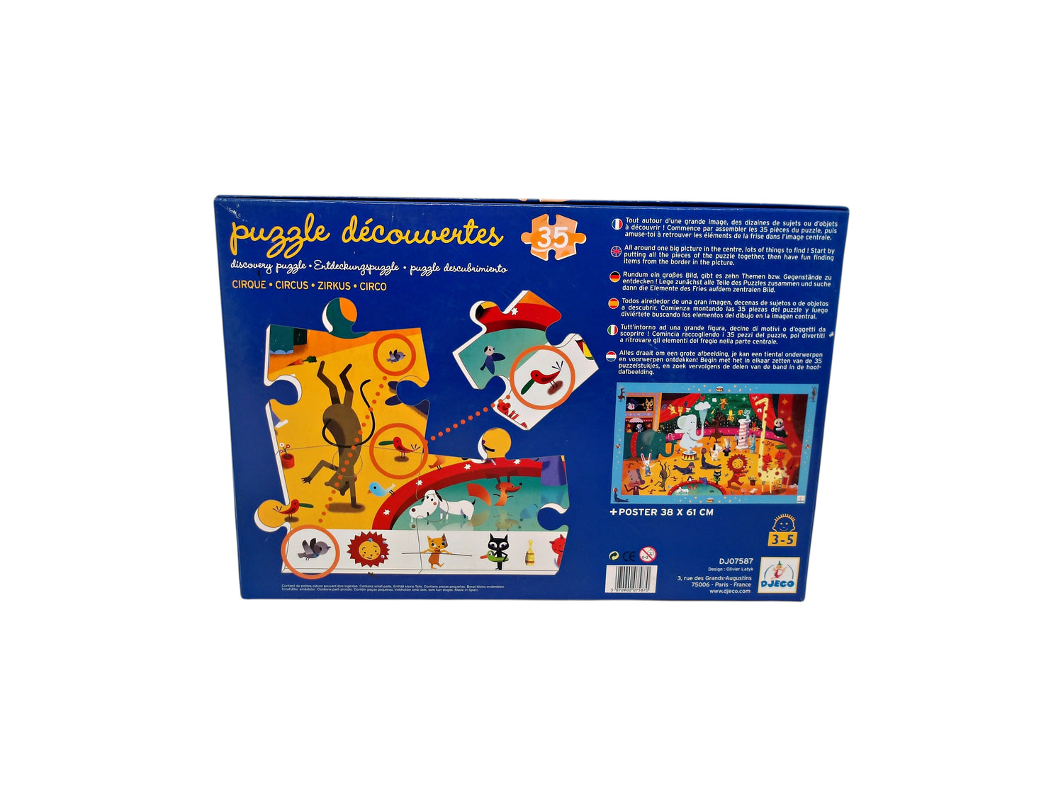 Puzzle découvertes - Cirque - 35 pièces