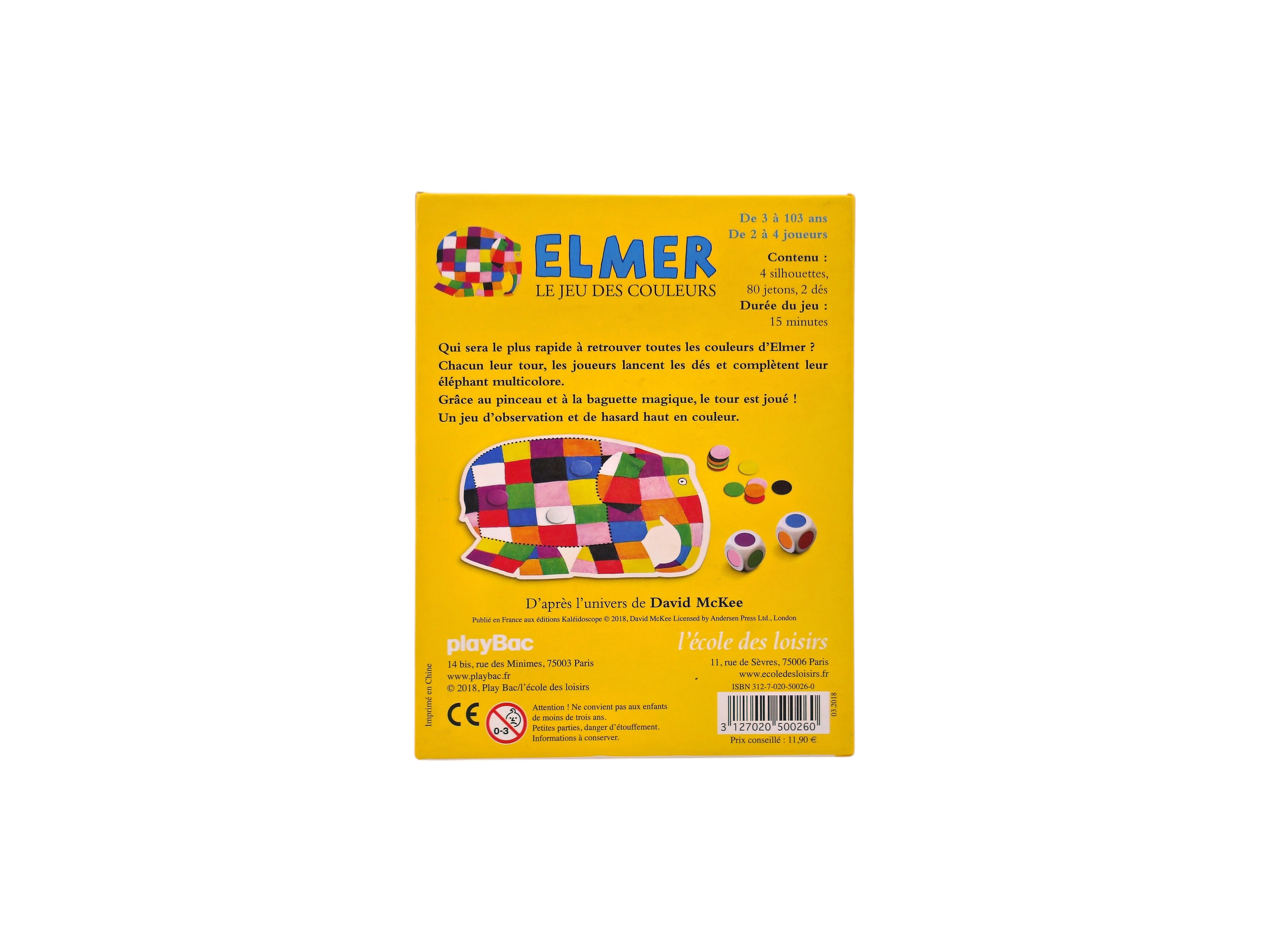 Elmer - Le jeu des couleurs- Édition 2018
