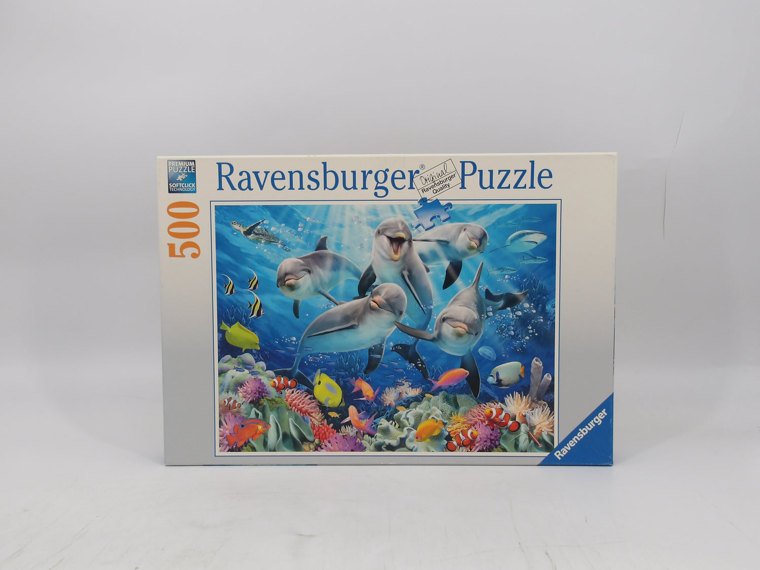 Puzzle 500 pièces - Dauphins sur le récif de corail