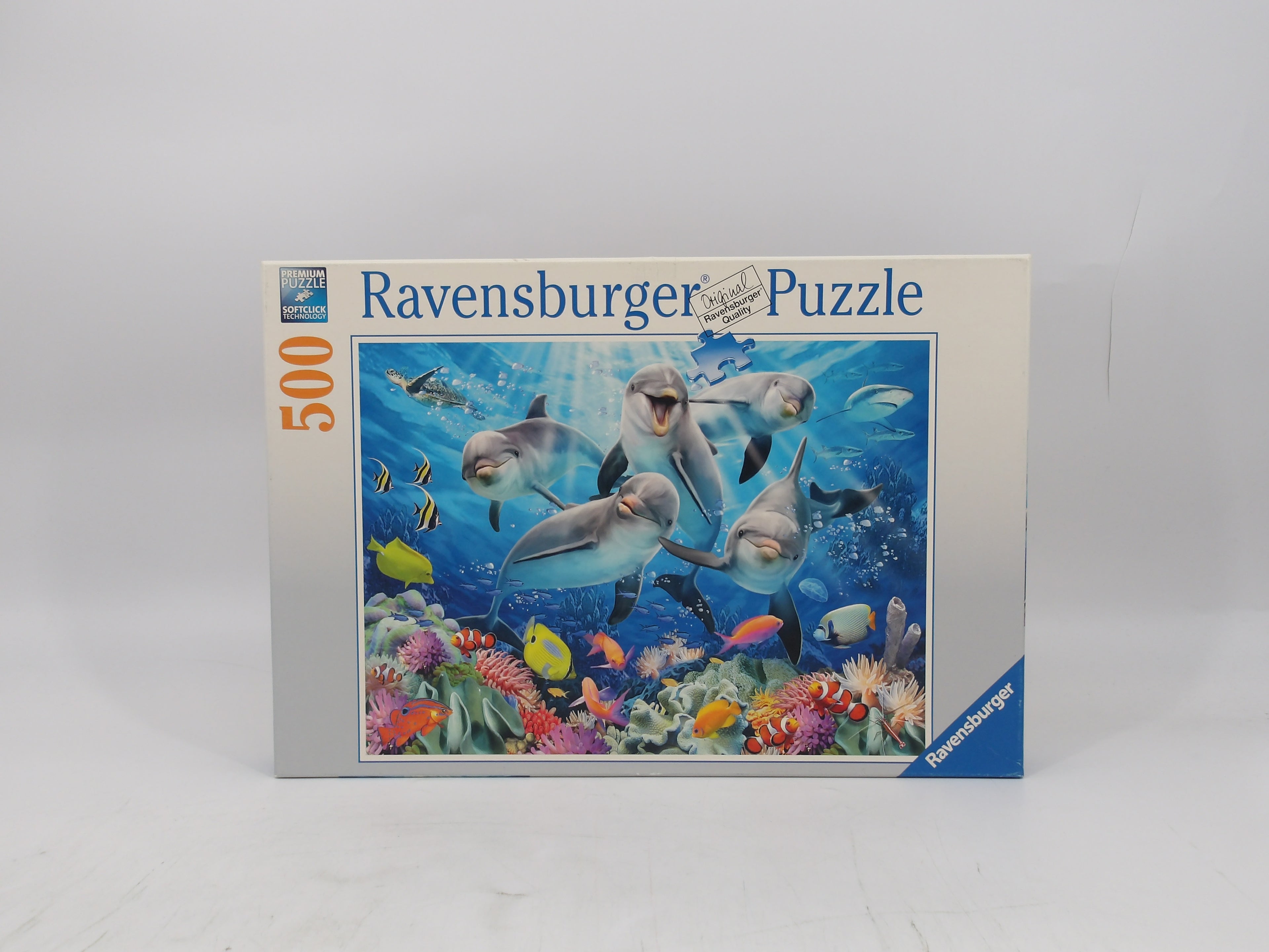 Puzzle 500 pièces - Dauphins sur le récif de corail