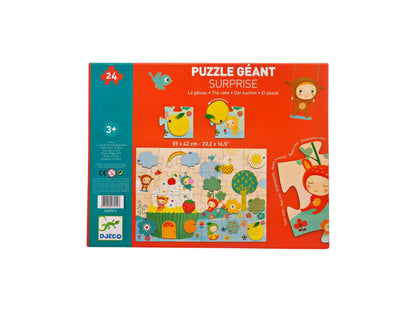 Puzzle - Géant surprise - Le gâteau - 24 pièces