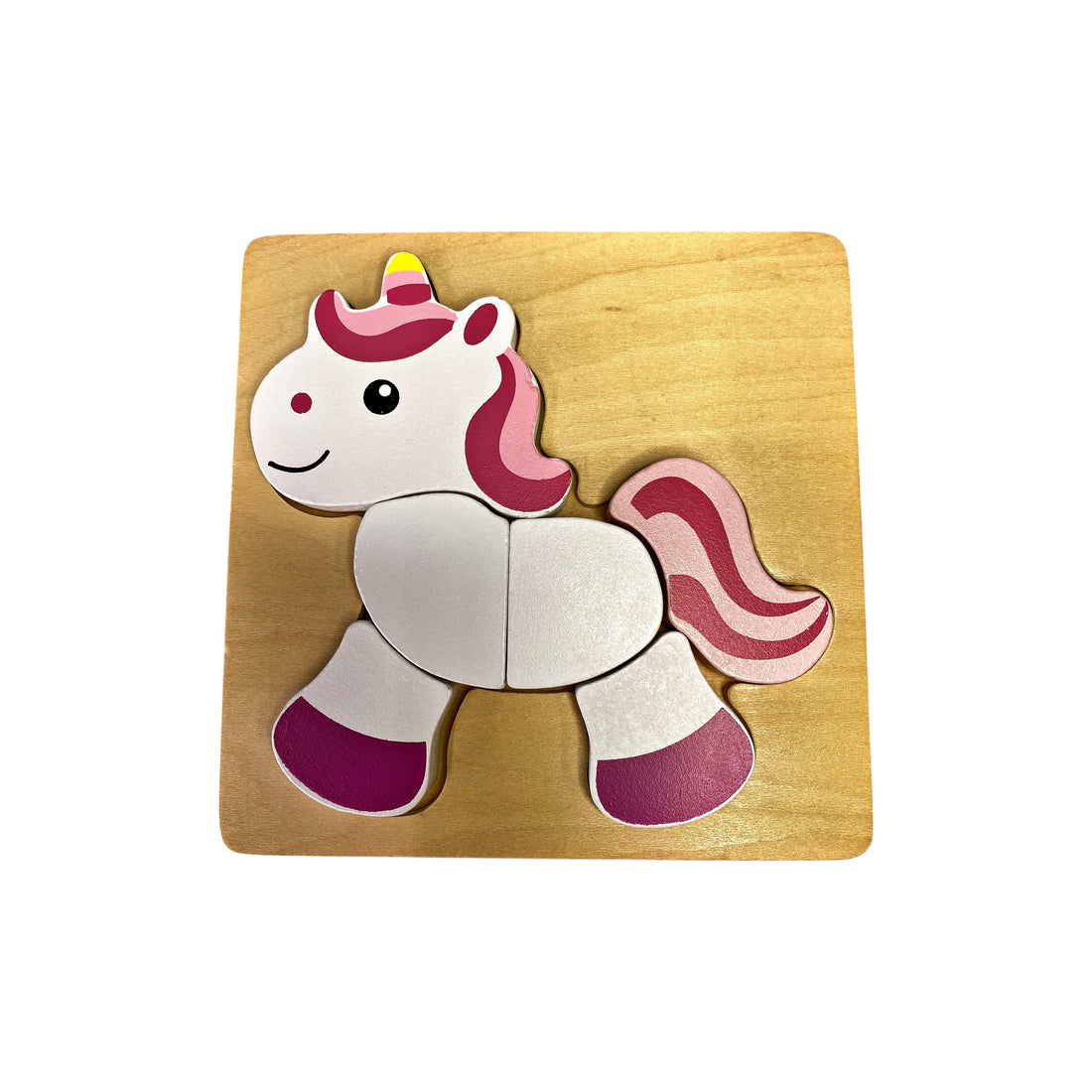 Puzzle en bois - Licorne - 6 pièces