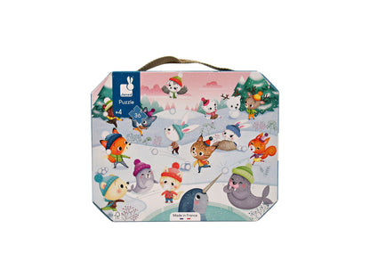 Puzzle valisette - Bataille de boules de neige - 36 pièces- Édition 2019