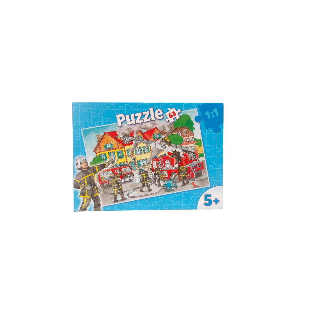 Puzzle - Sapeur pompier - 63 pièces 