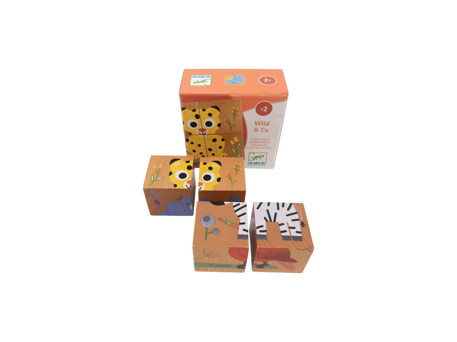 Wild &amp; co - Cubes en bois 