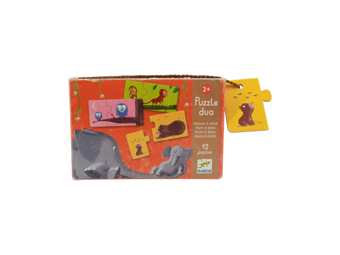 Puzzle duo - Maman et bébé - 12 Pièces