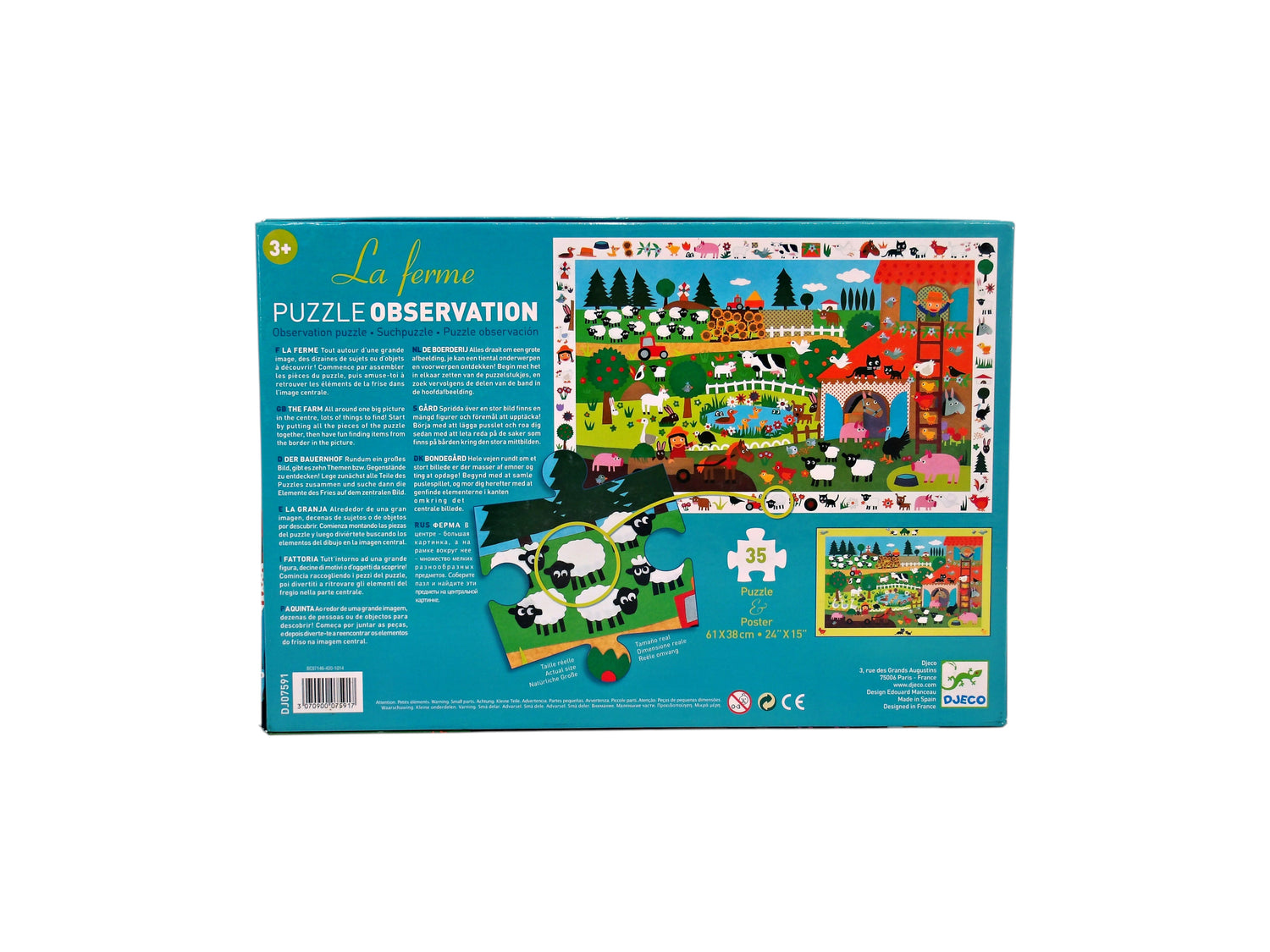 Puzzle observation - La ferme - 35 pièces