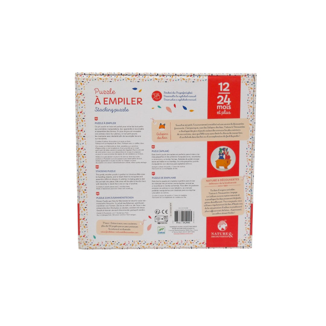 Puzzle à empiler - Galopins - Les animaux