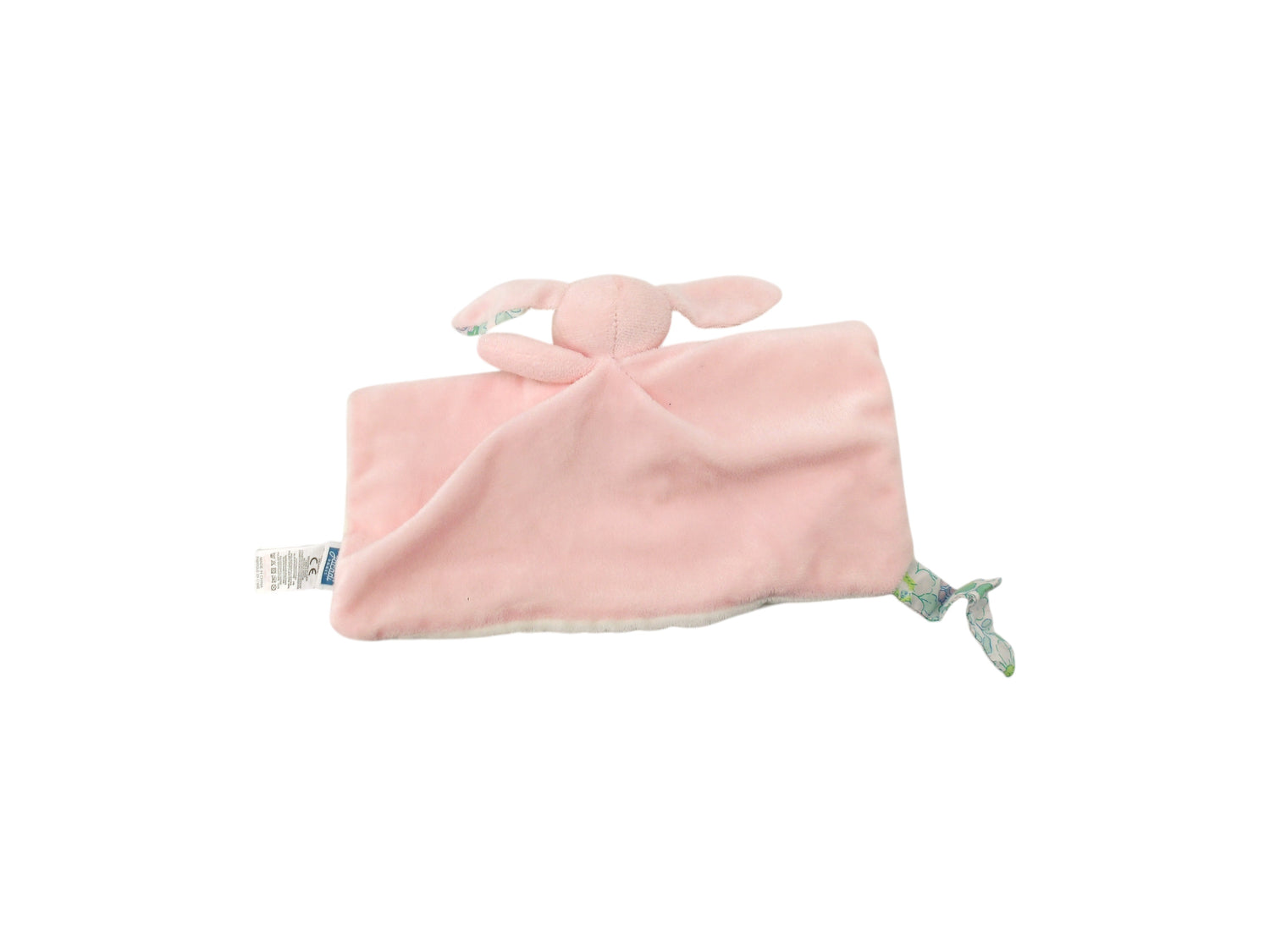 Doudou plat - Lapin rose