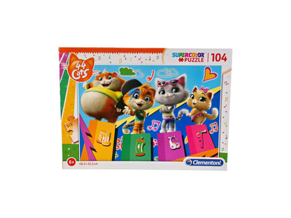 Puzzle - 44 Cats -  104 pièces