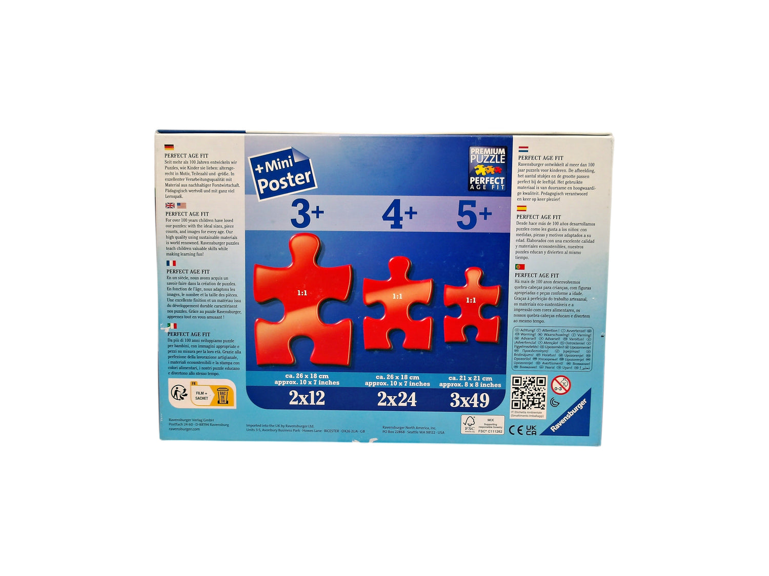 Puzzle - Les puissants Avengers - 3x49 pièces- Édition 2018