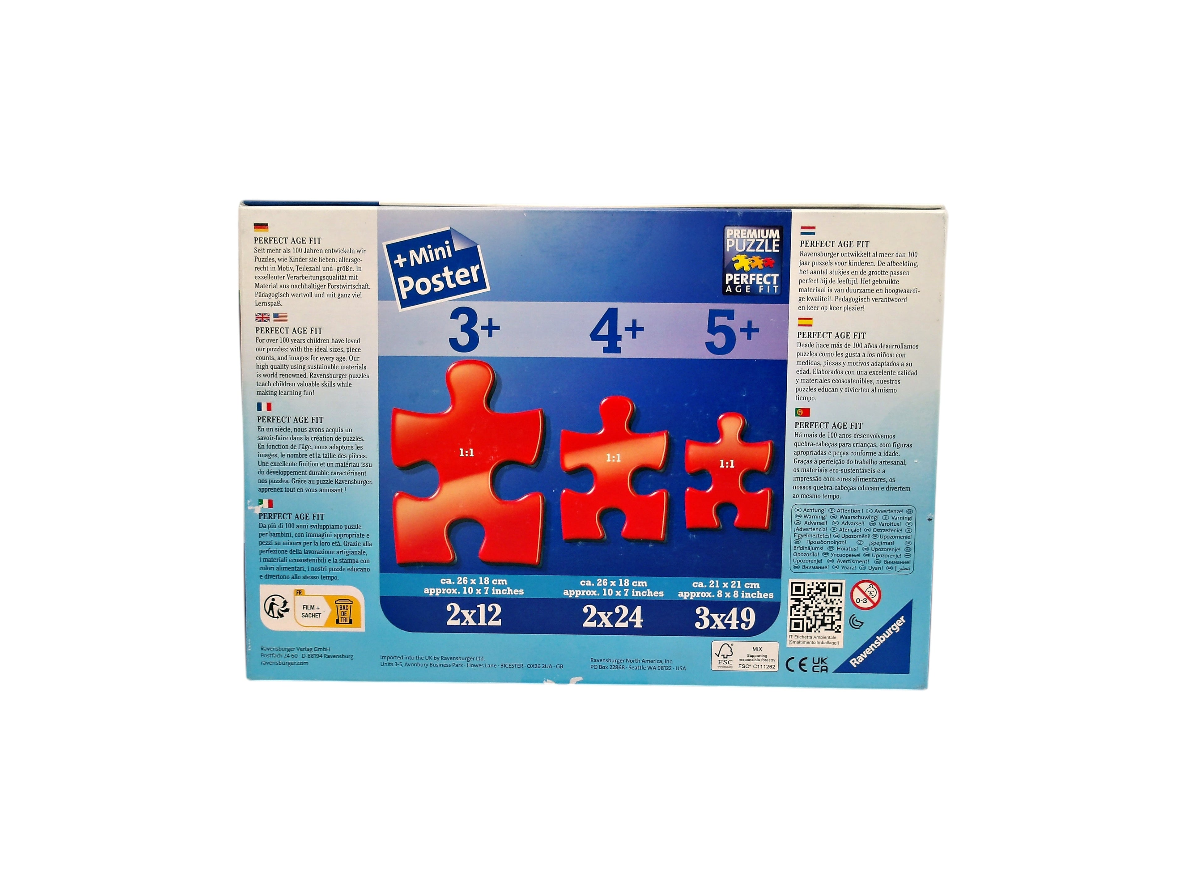 Puzzle - Les puissants Avengers - 3x49 pièces- Édition 2018