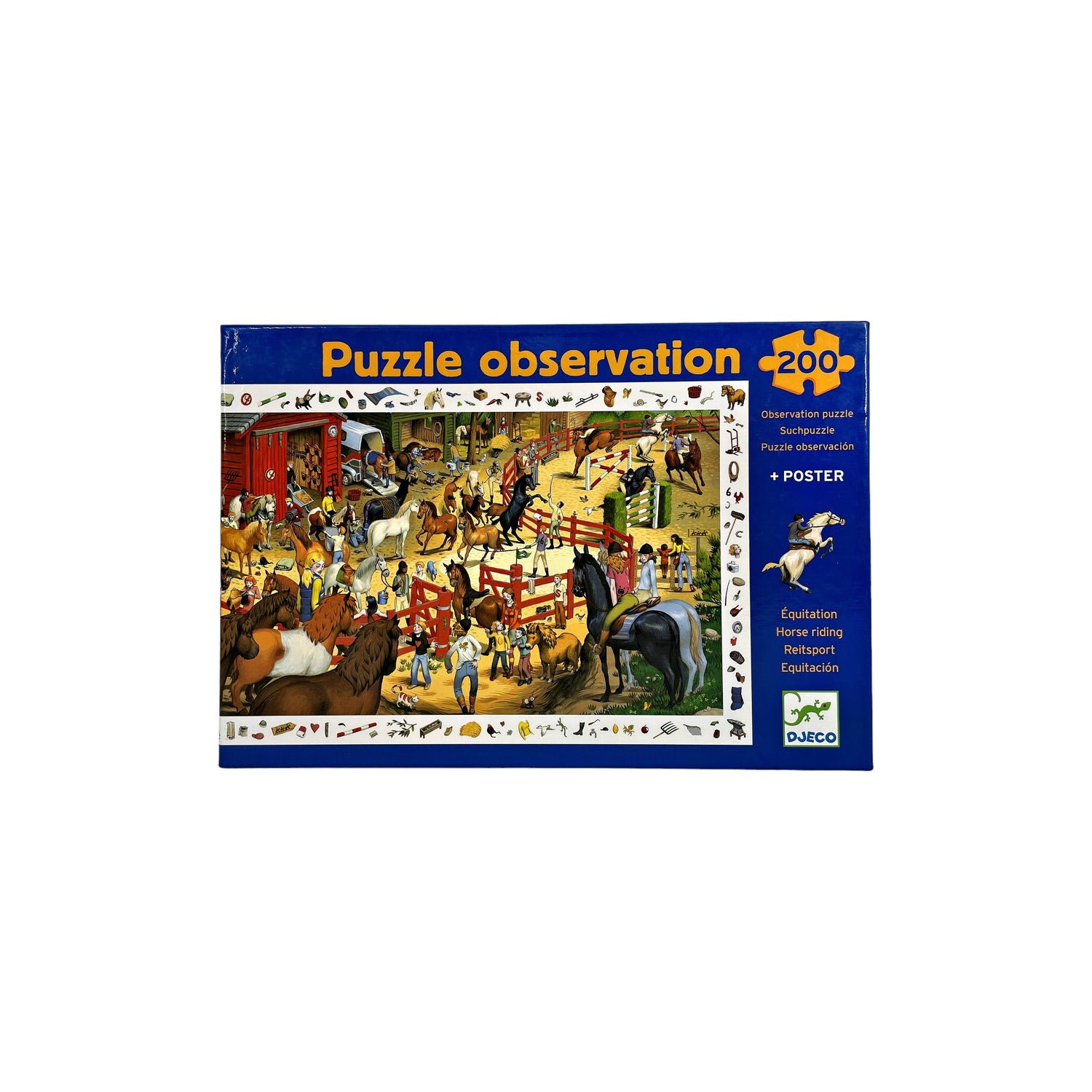 Puzzles observation - Equitation - 200 pièces