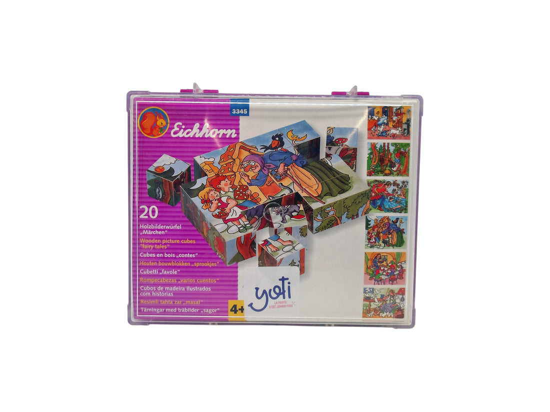 Valisette puzzles cubes en bois