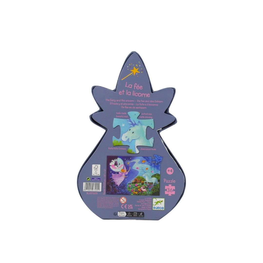 Puzzle - La fée et la licorne - 36 pièces
