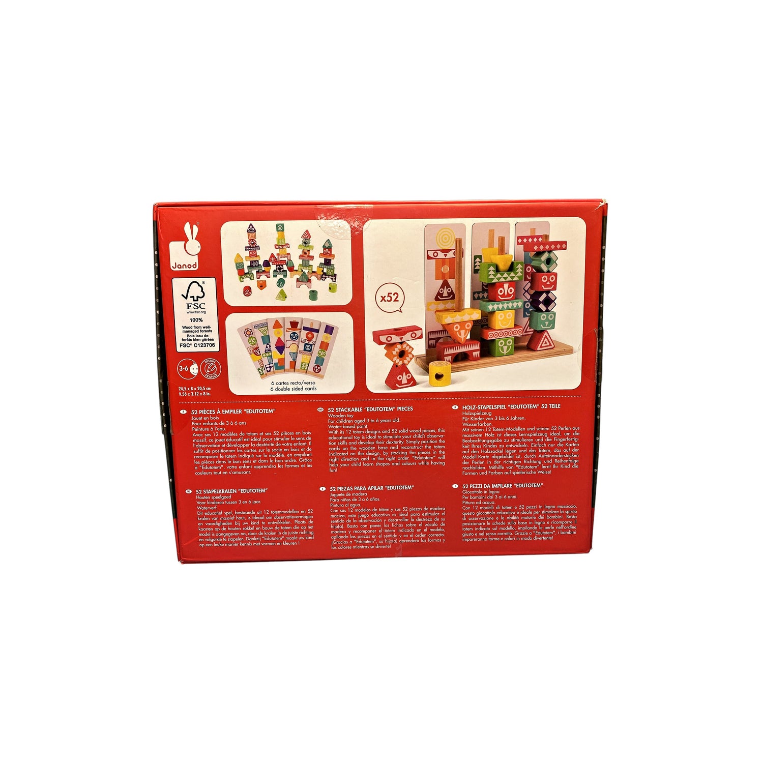 Jeu de pièces à empiler Edutotem