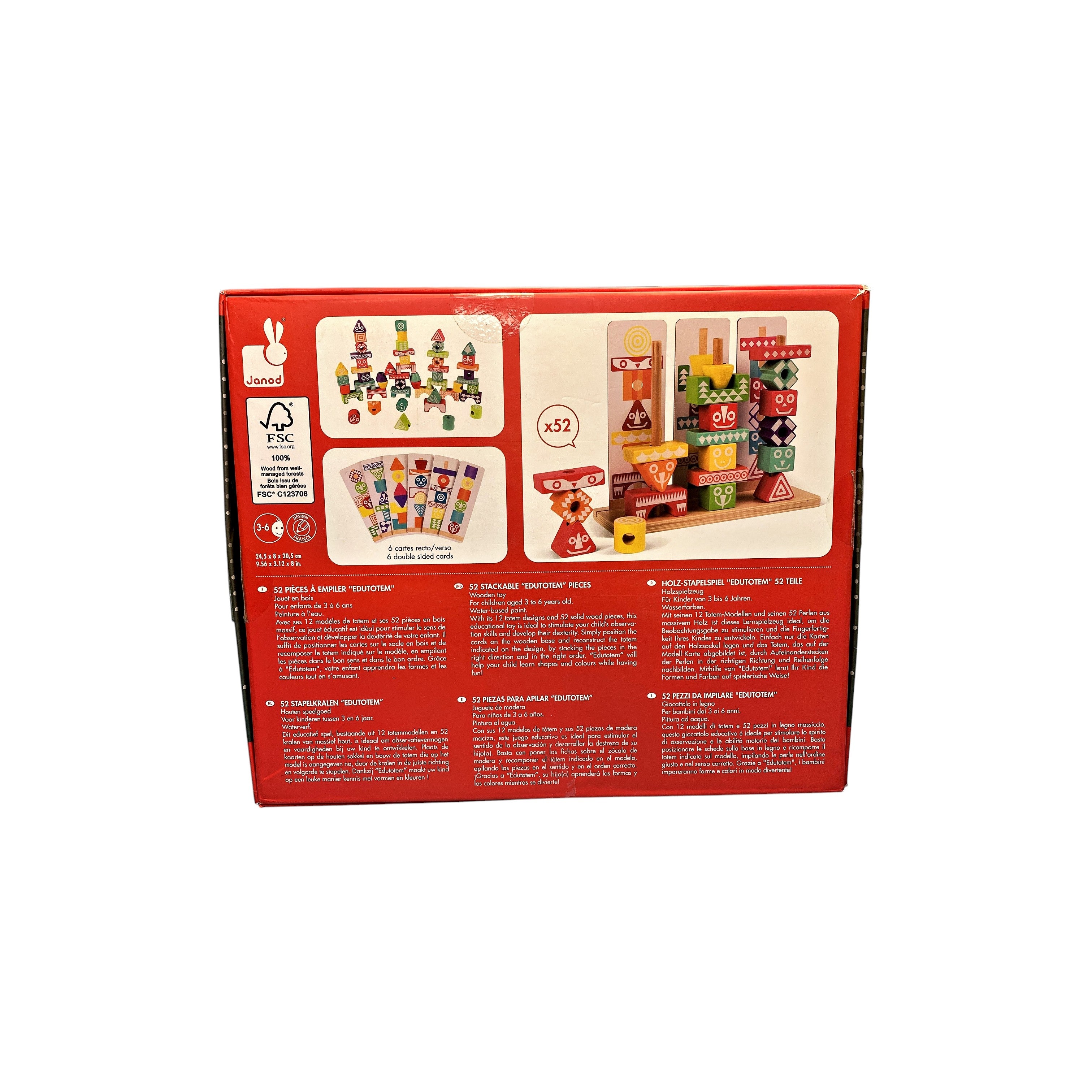 Jeu de pièces à empiler Edutotem