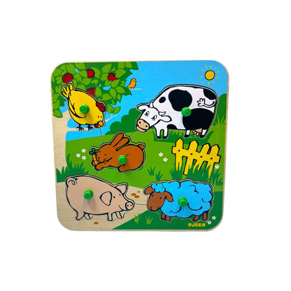 Puzzle encastrable - Animaux de la ferme