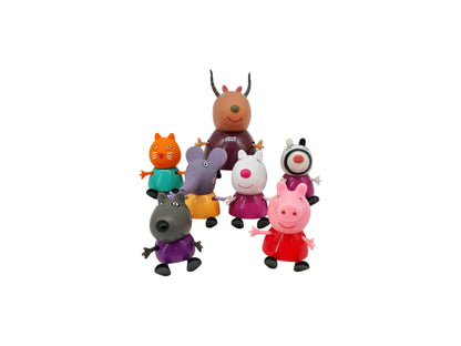 Figurines - Peppa Pig en classe - x7 