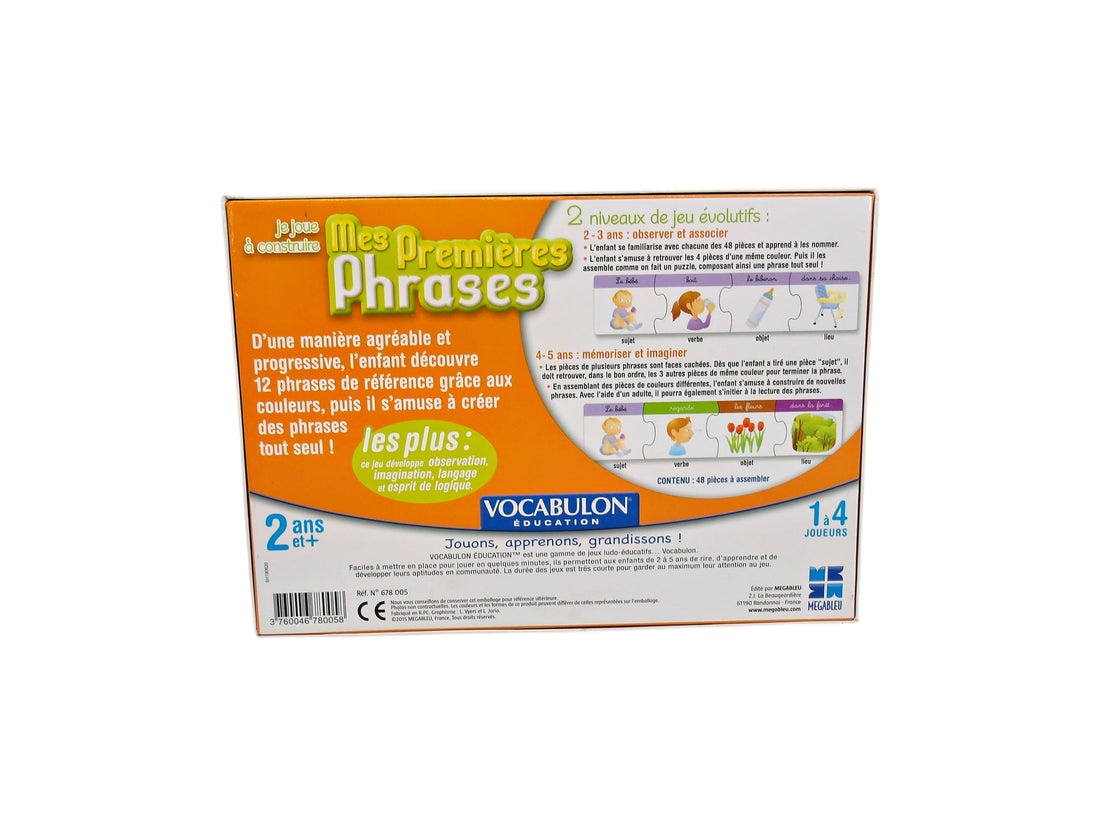 Mes premières phrases- Édition 2015