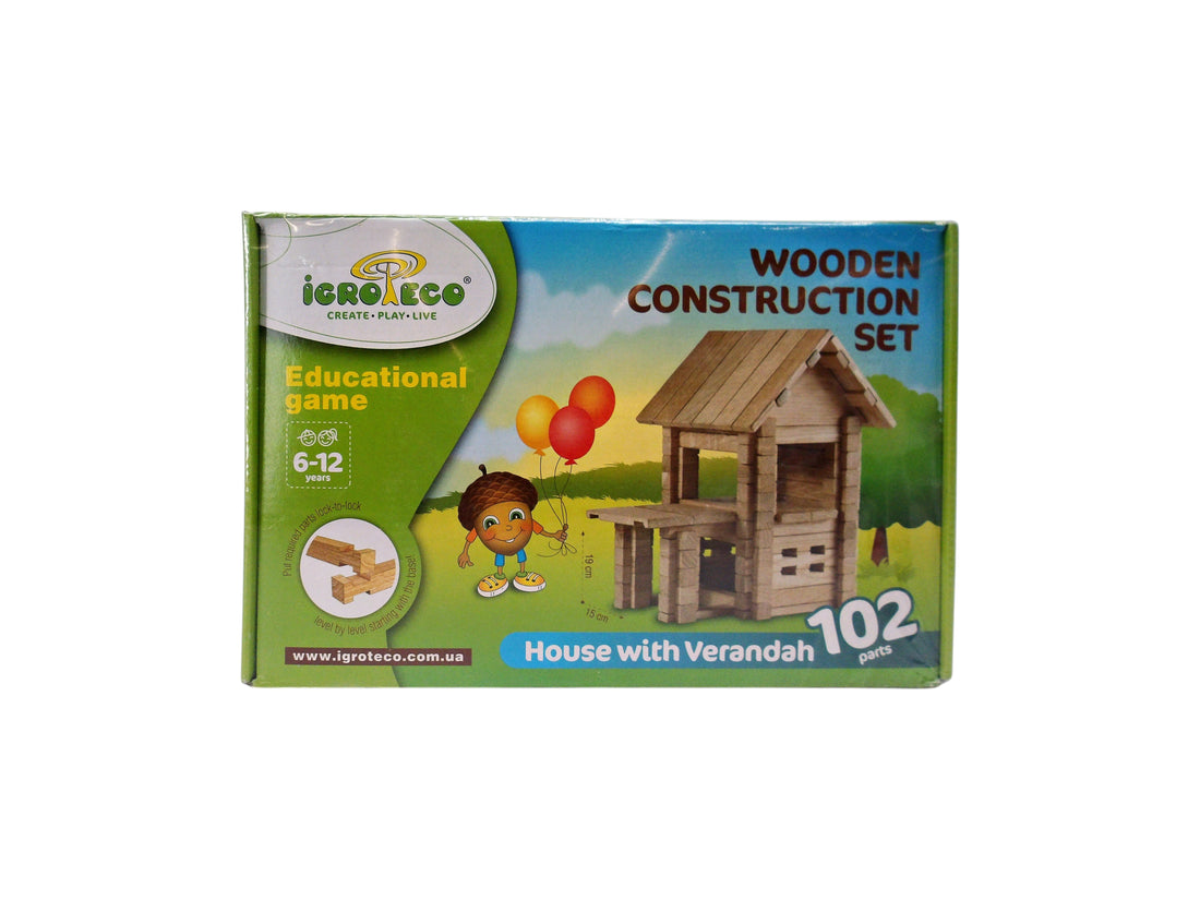 Maison en bois à construire avec véranda