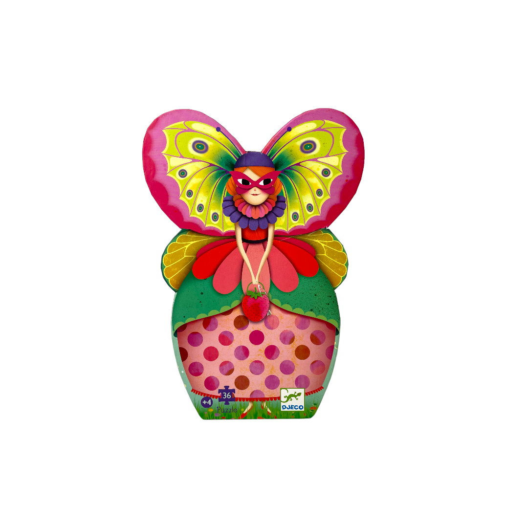 Puzzle - La demoiselle papillon - 36 pièces