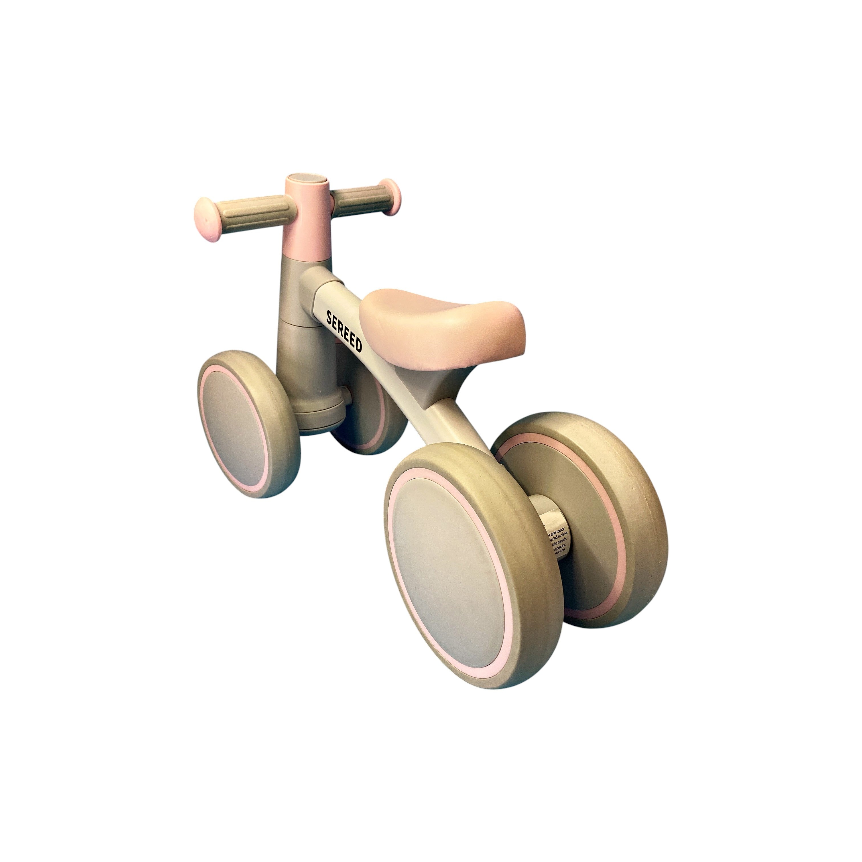 Draisienne enfant 4 roues - Beige et rose