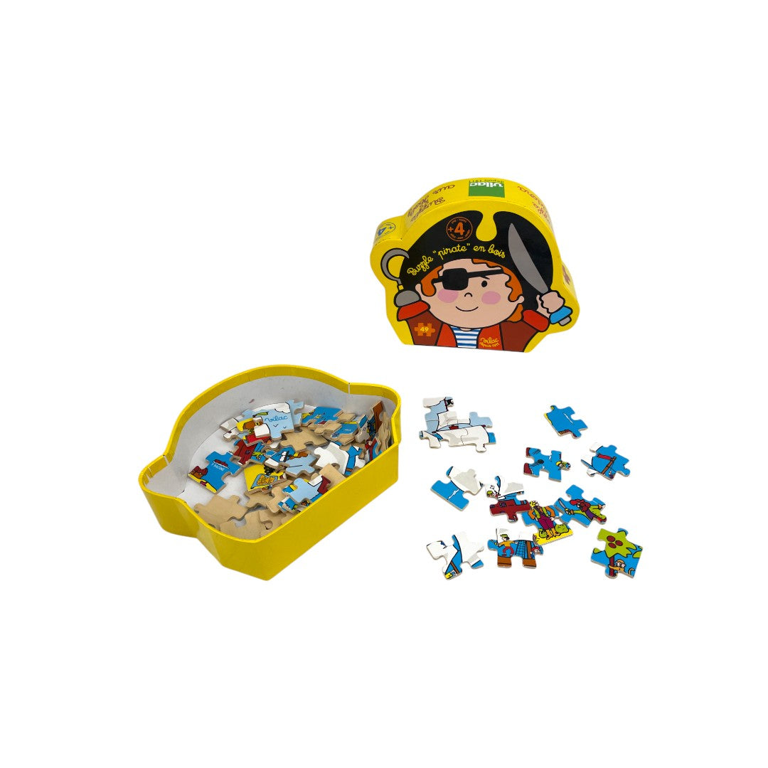 Puzzle - Pirates en bois - 49 pièces