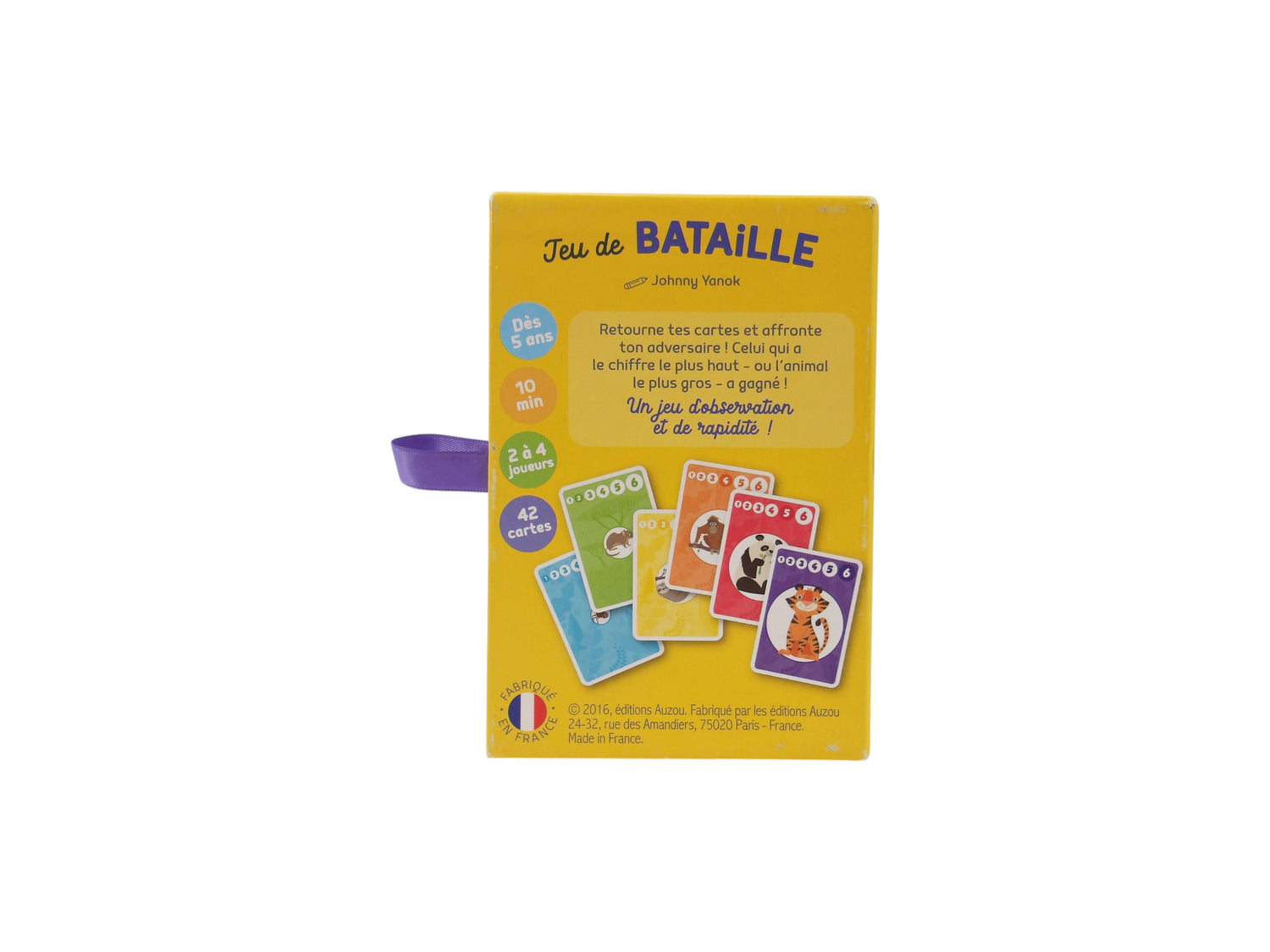 Jeu de bataille des animaux du Monde- Édition 2016